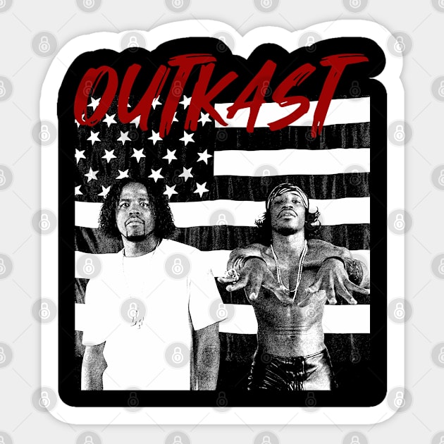 Outkast Sticker by makalahpening